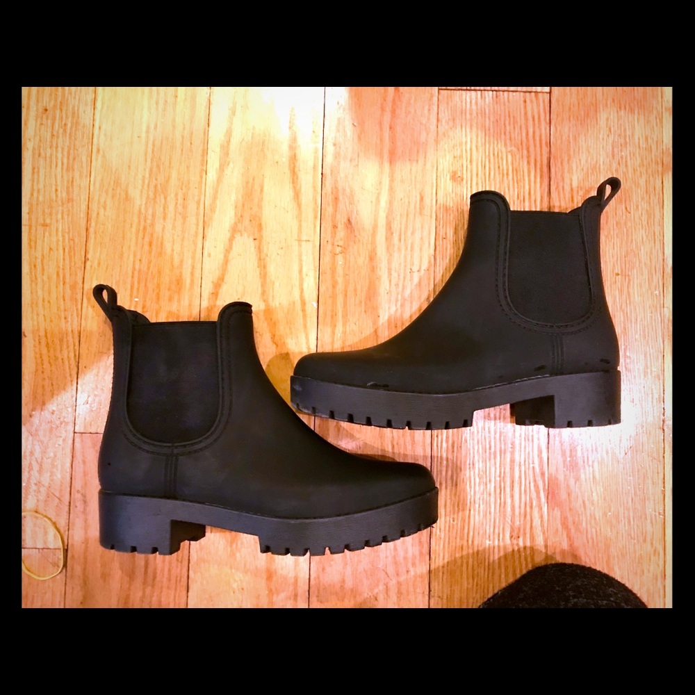 Jeffery Campbell waterproof Chelsea rain boots